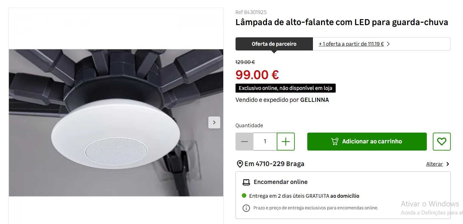 Lâmpada LED com alto-falante