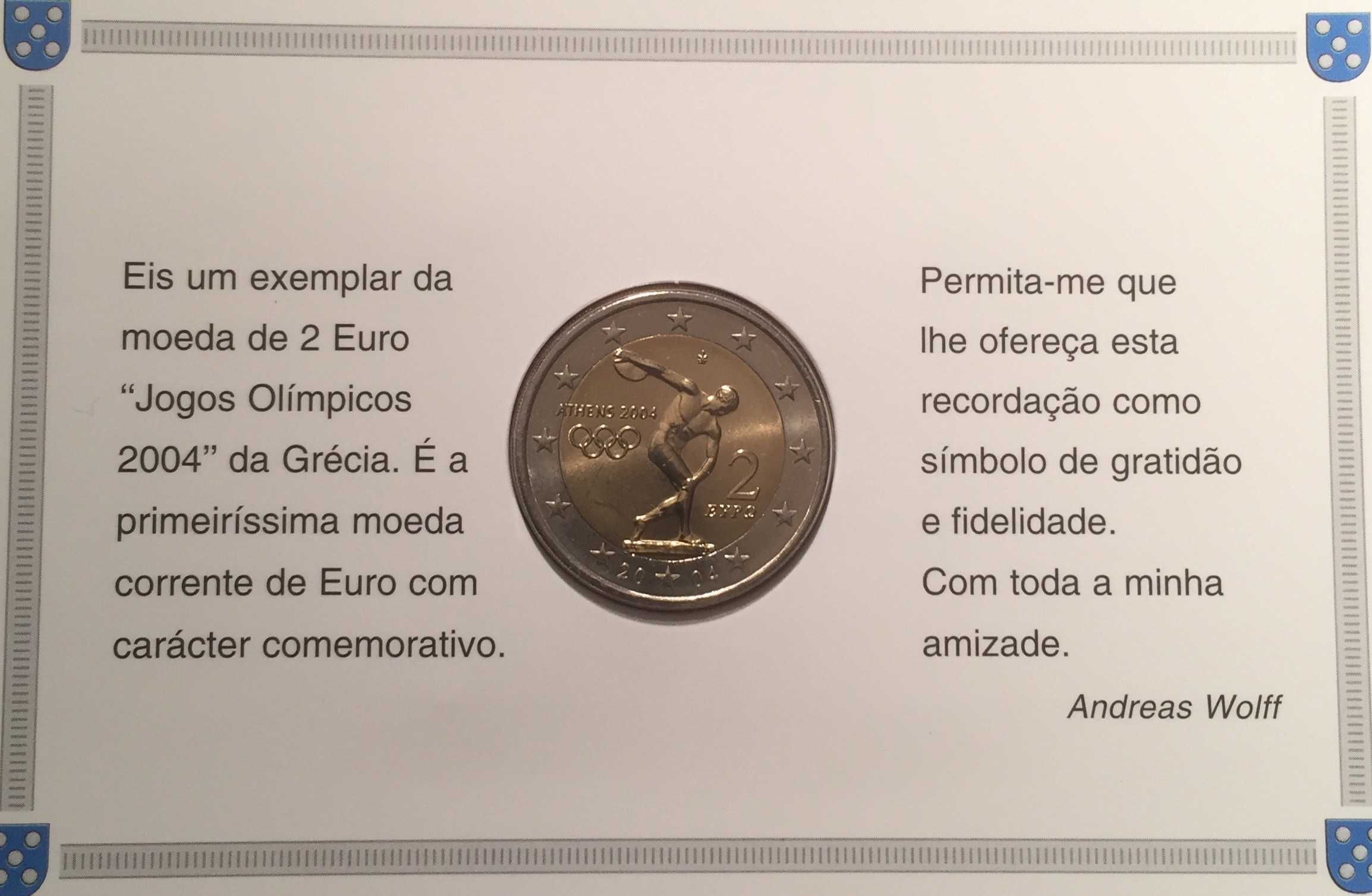 Moeda de 2 Euros - Jogos Olímpicos de Atenas - 2004
