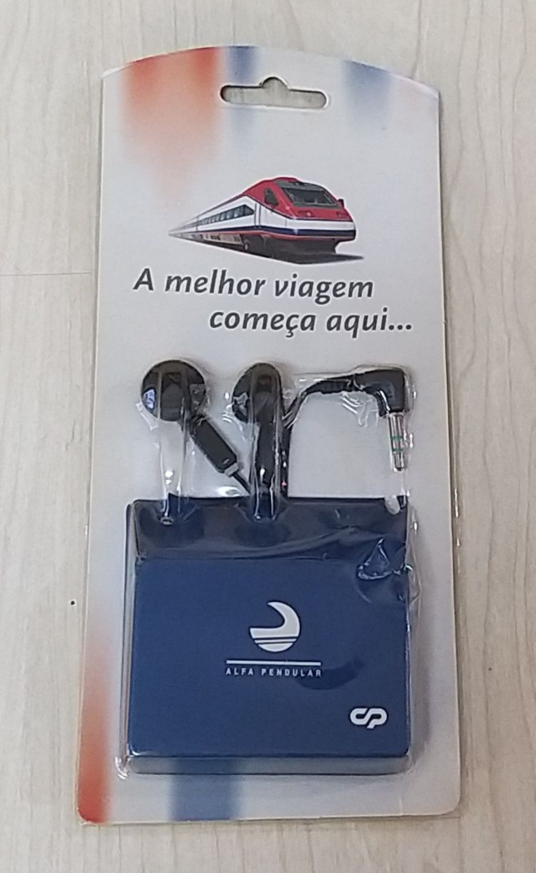 Auriculares do Alfa Pendular.