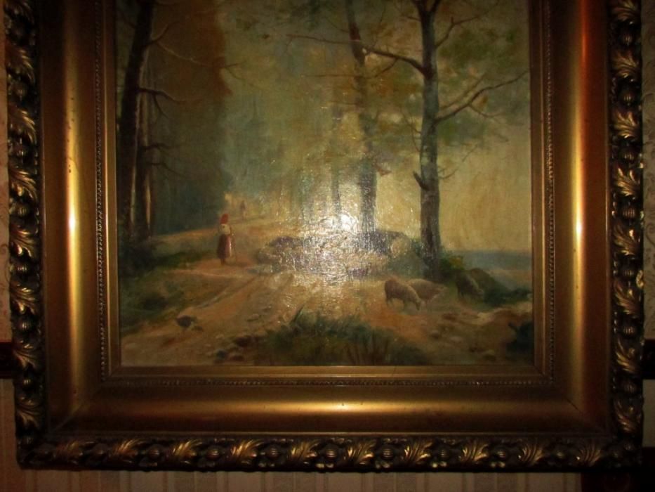 АНТИКВАРНА КАРТИНА (пастораль) в розкішній рамі. 1000 грн-на ЗСУ!