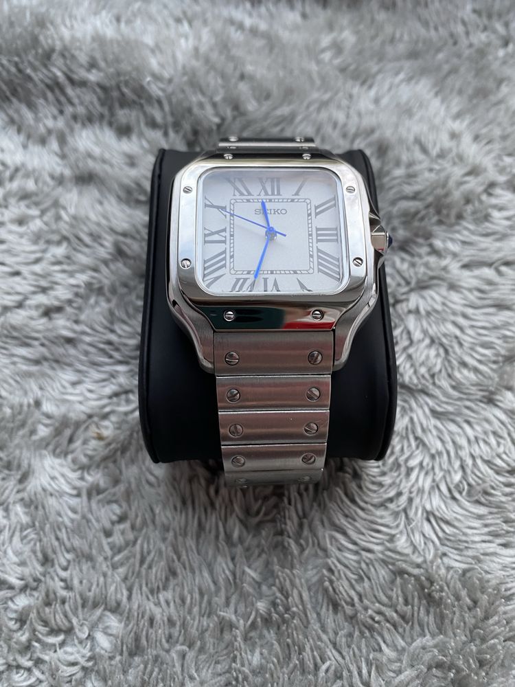 Механічний наручний годинник Seiko Cartier Mod з автопідзаводом