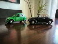 2 Carros miniatura: citroen 2cv/Volkswagen. polistil