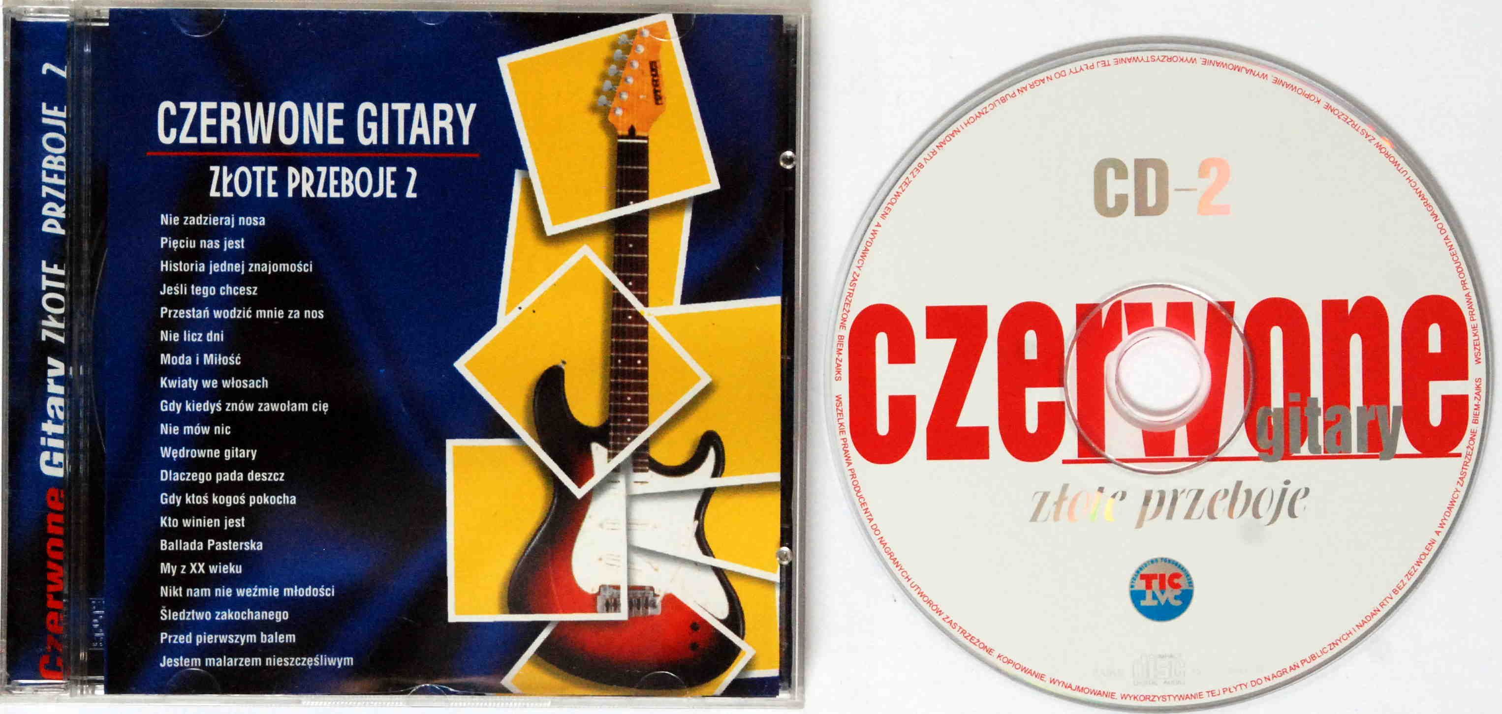 (CD) Czerwone Gitary - Złote Przeboje 2 - 1999r. s.BDB