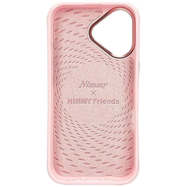 Etui Nimmy Magnetic fashion cute pet MagSafe na iPhone 16 - różowe