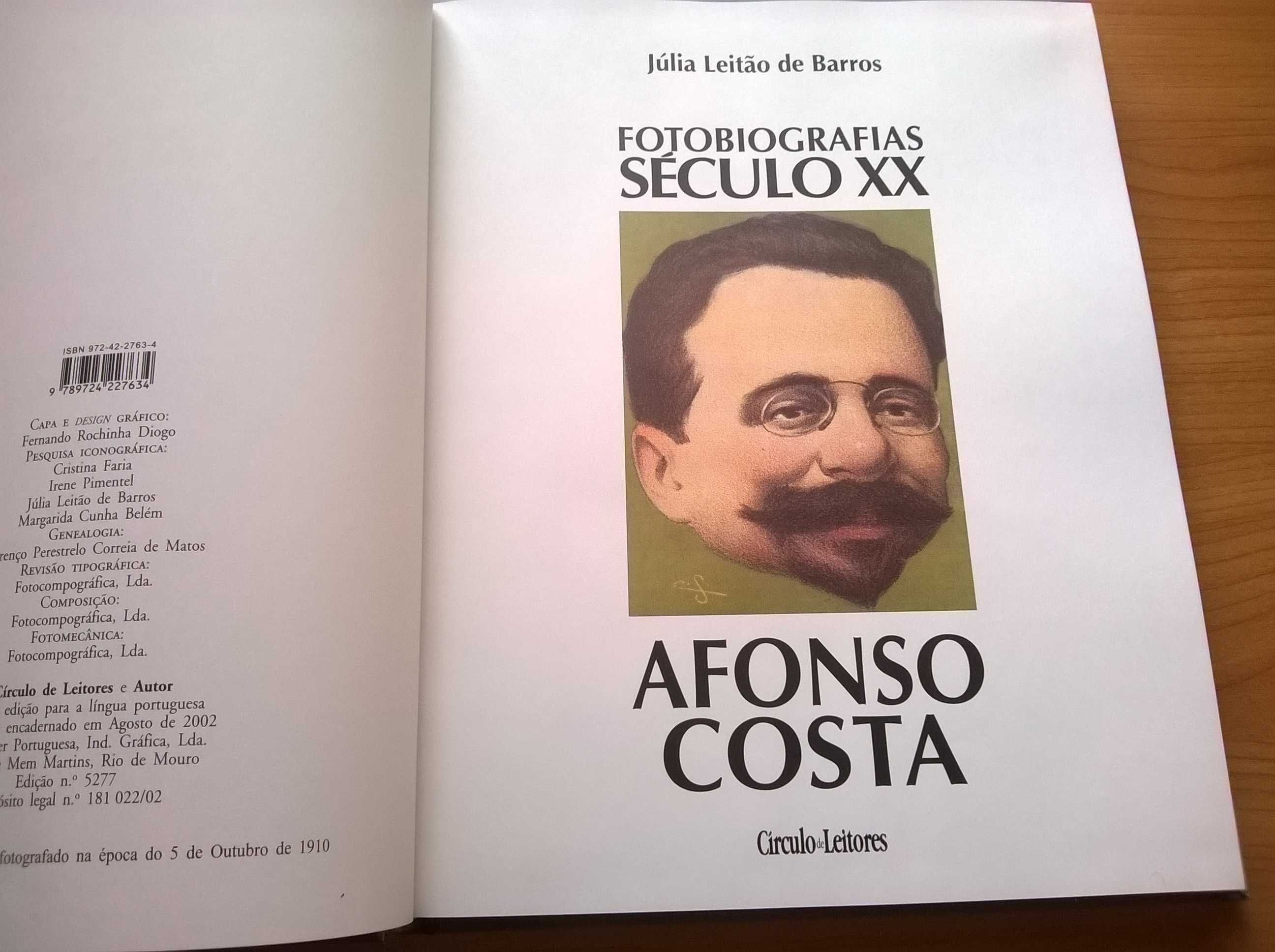 Afonso Costa (Fotobiografia) - Círculo de Leitores - 2002