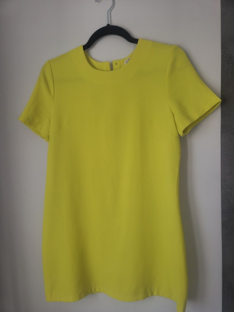 Krótka sukienka limonkowa