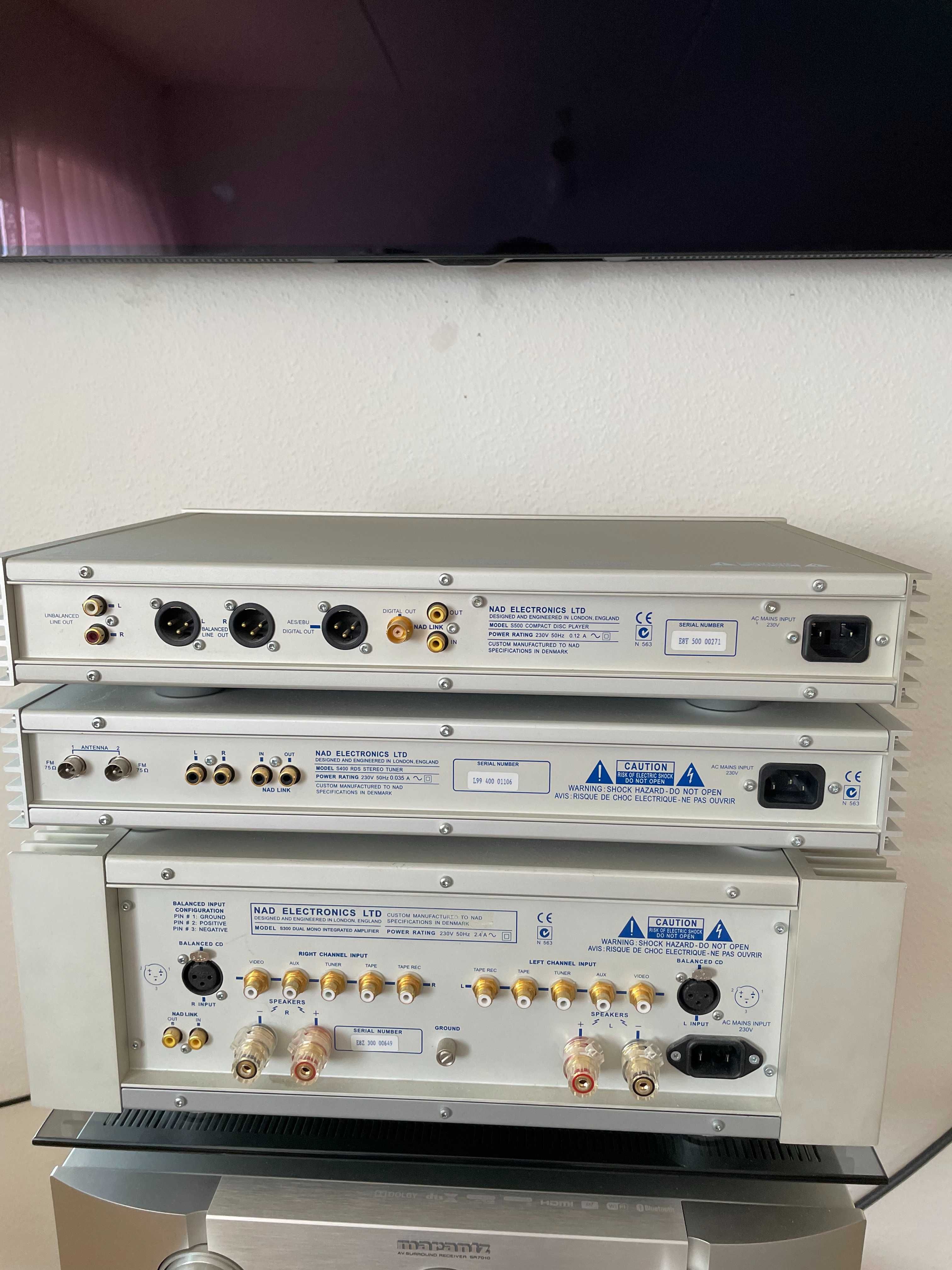 Sprzedam wzmacniacz NAD S 300 + S 400 + S 500