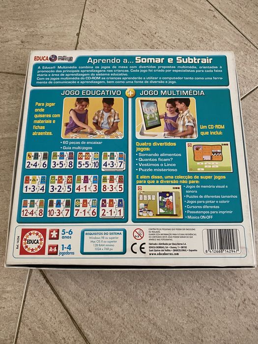 Jogo de raciocínio 5-6 anos como novo!