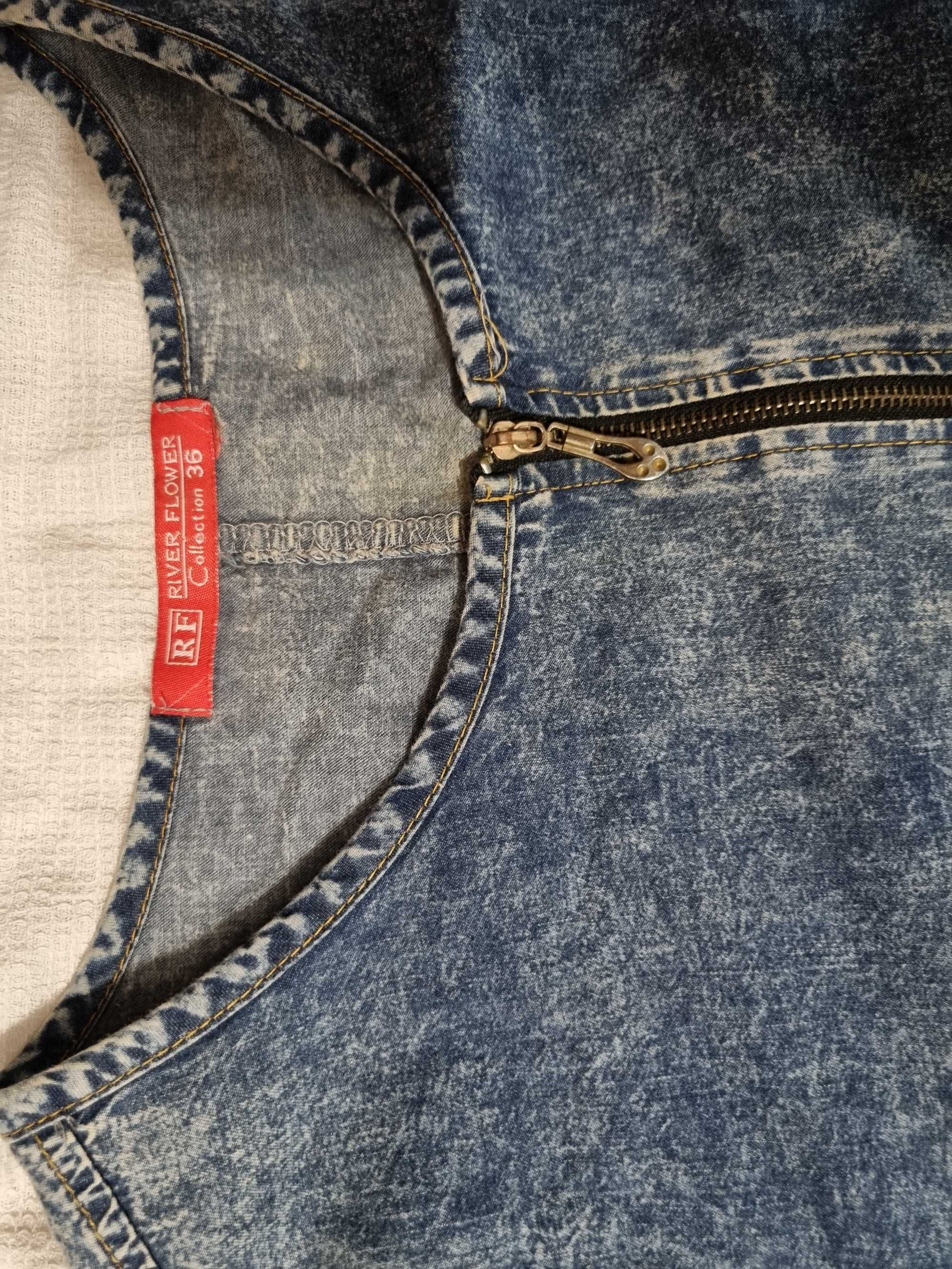 Sukienka ciemny jeans rozmiar 36