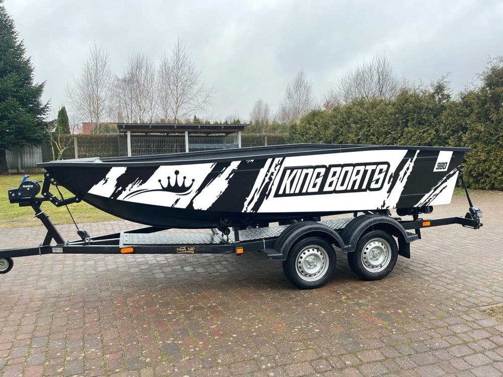 King boats 430 lodz aluminiowa rumpel