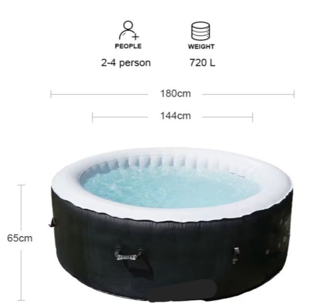 Dmuchane Ogrodowe Spa Hydromasaż 4 osobowy