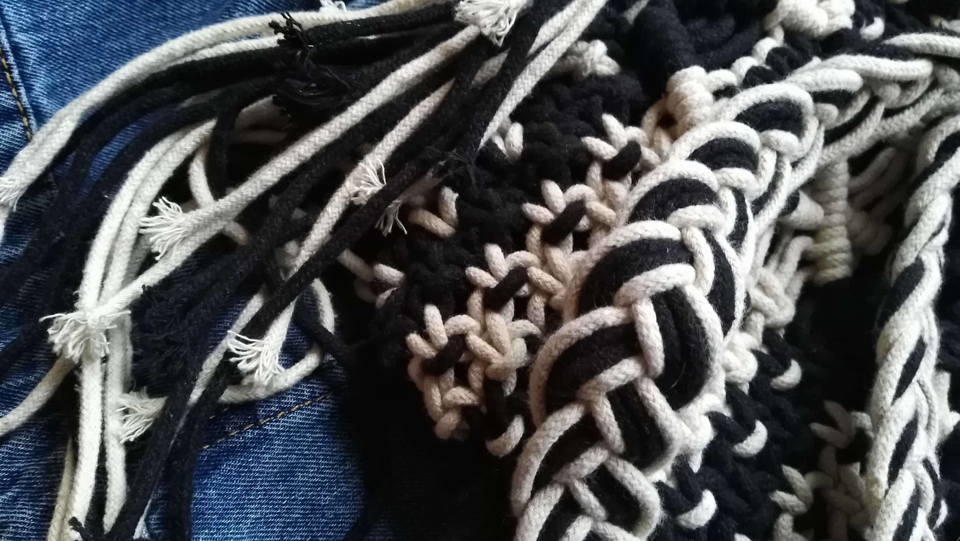 PIMKIE pleciona torebka boho makrama frędzle Nowa