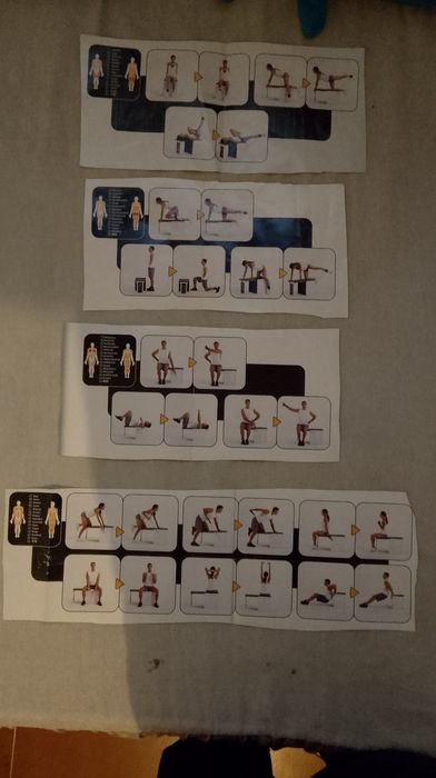 Aparelho de musculação com todos os acessórios