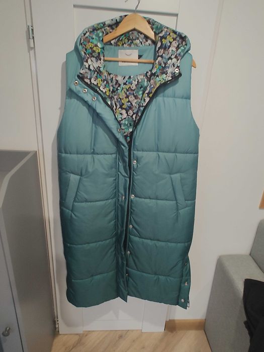 Długa kamizelka NAOKO z kwiatkami Lost Memories rozmiar L/XL