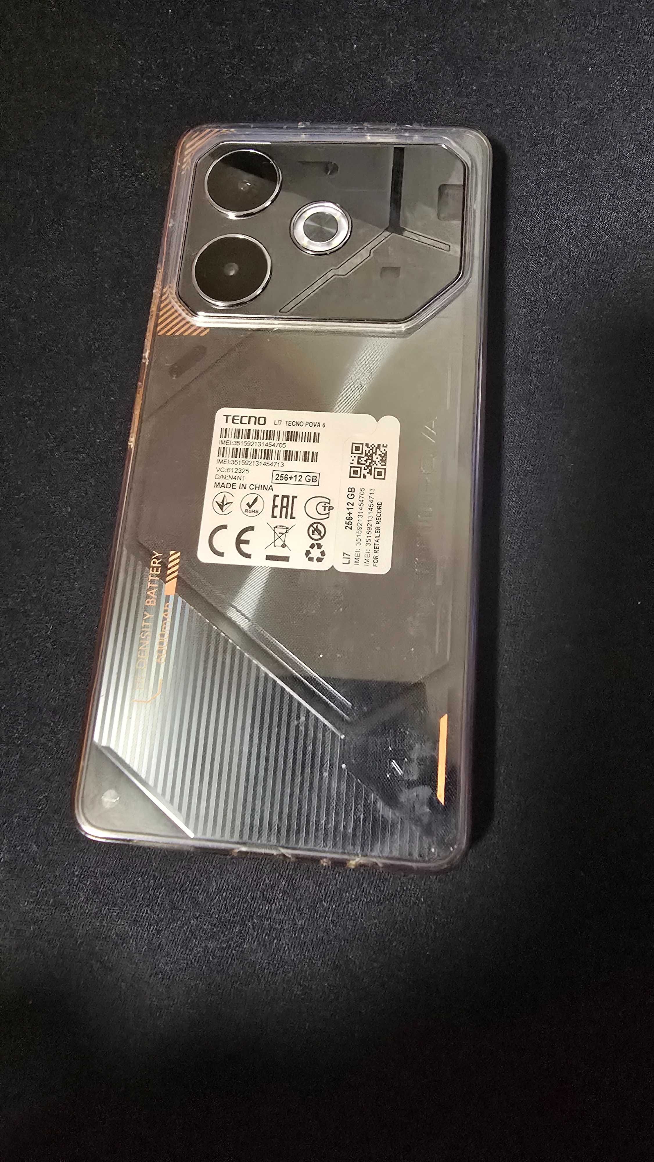 Tecno Pova 6 LI7 12/256GB Meteorite Grey