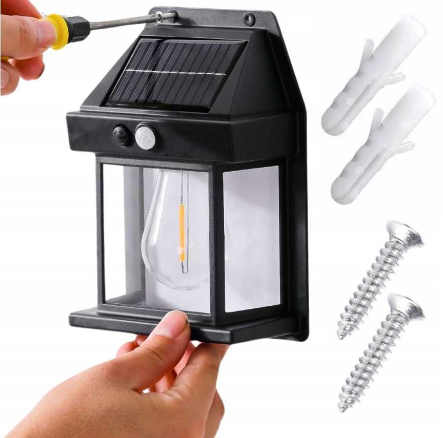 LAMPA ELEWACYJNA Solarna LED Elegancka i Mocna Darmowy Prąd Ze słońca