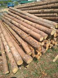 słupki ogrodzeniowe stemple drewniane
