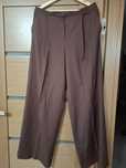 Eleganckie brązowe spodnie Massimo Dutti r.40