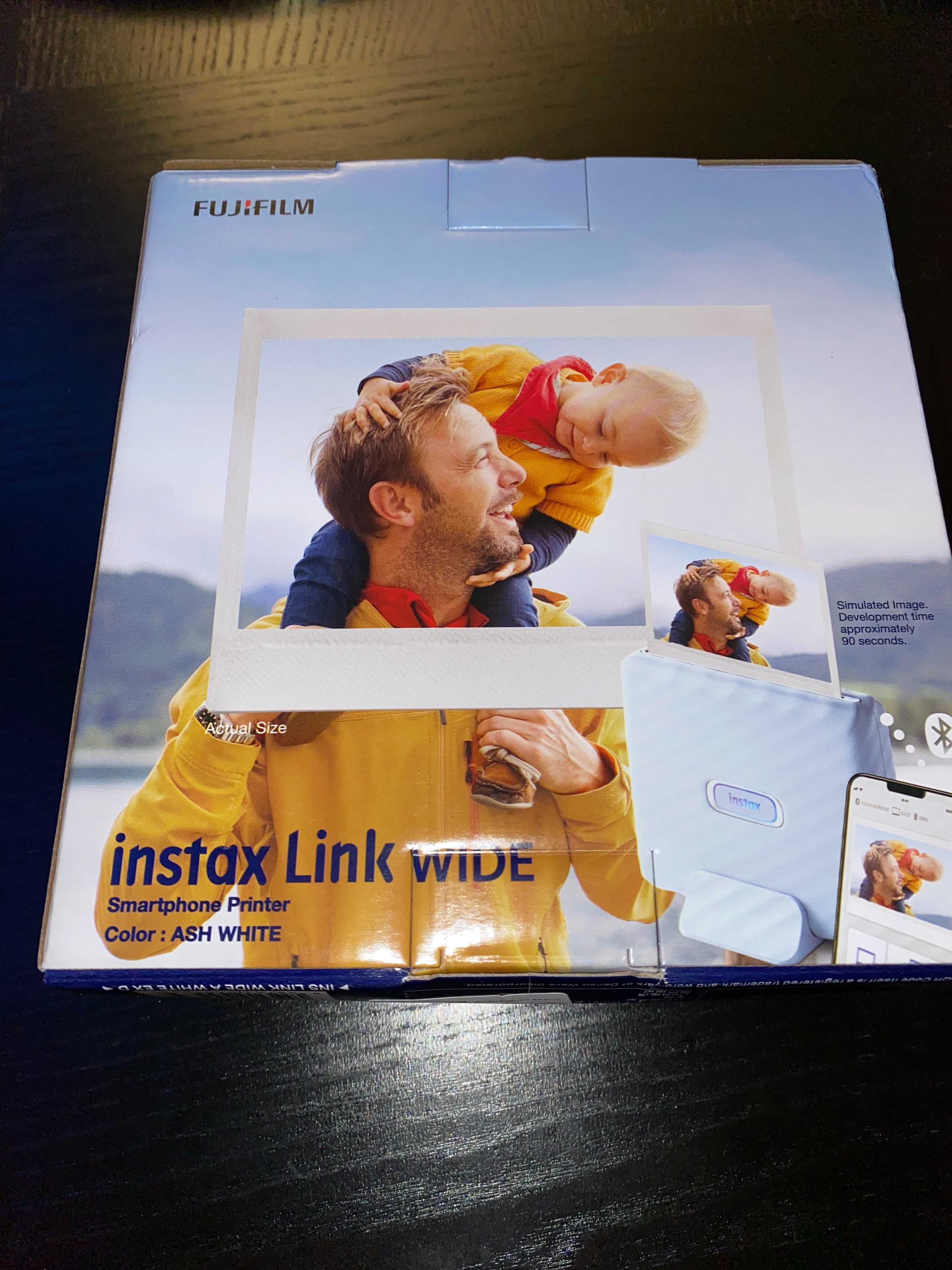 Drukarka fotograficzna FUJIFILM Instax Link WIDE biała (Ash White)