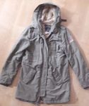 Super kurtka damska parka z miłym futerkiem XL khaki