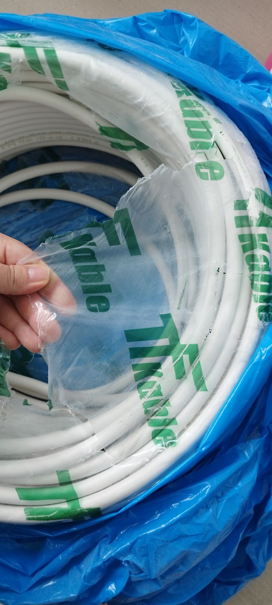 Kabel YDYżo 5x2,5 65m nowy