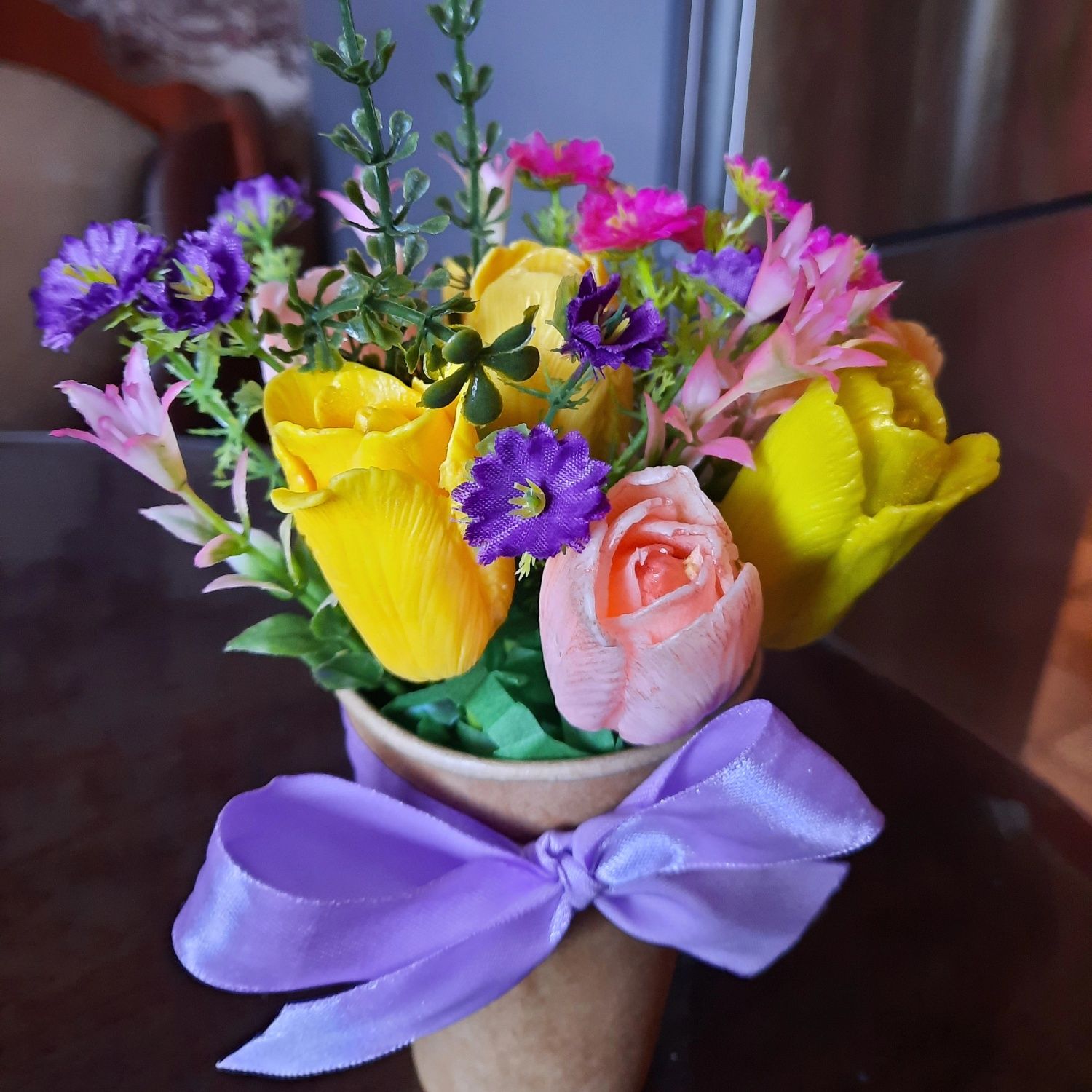 Мыльные цветы для подарка п