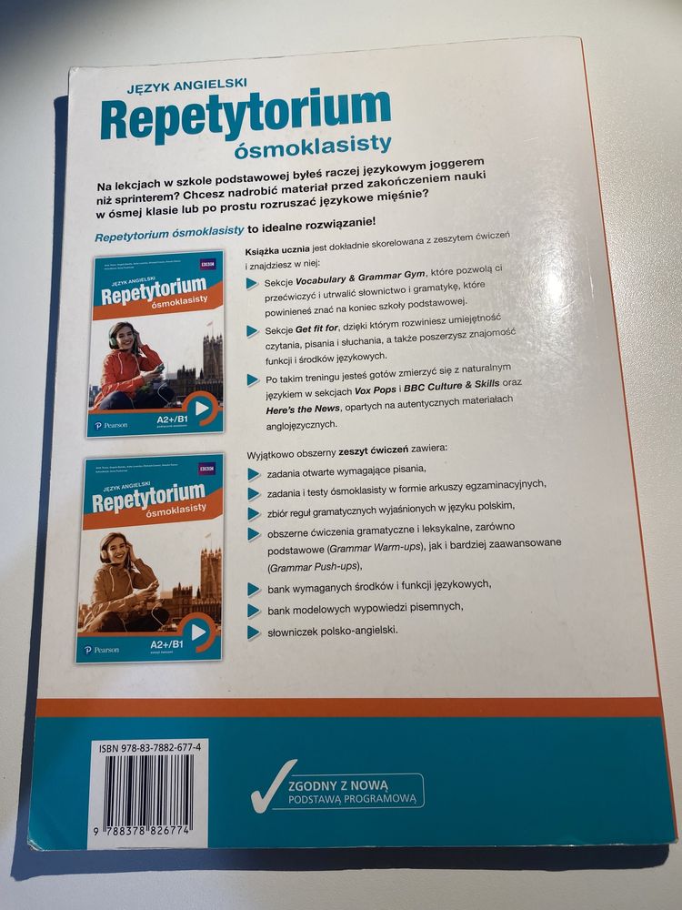 Repetytorium ósmoklasisty język angielski Pearson