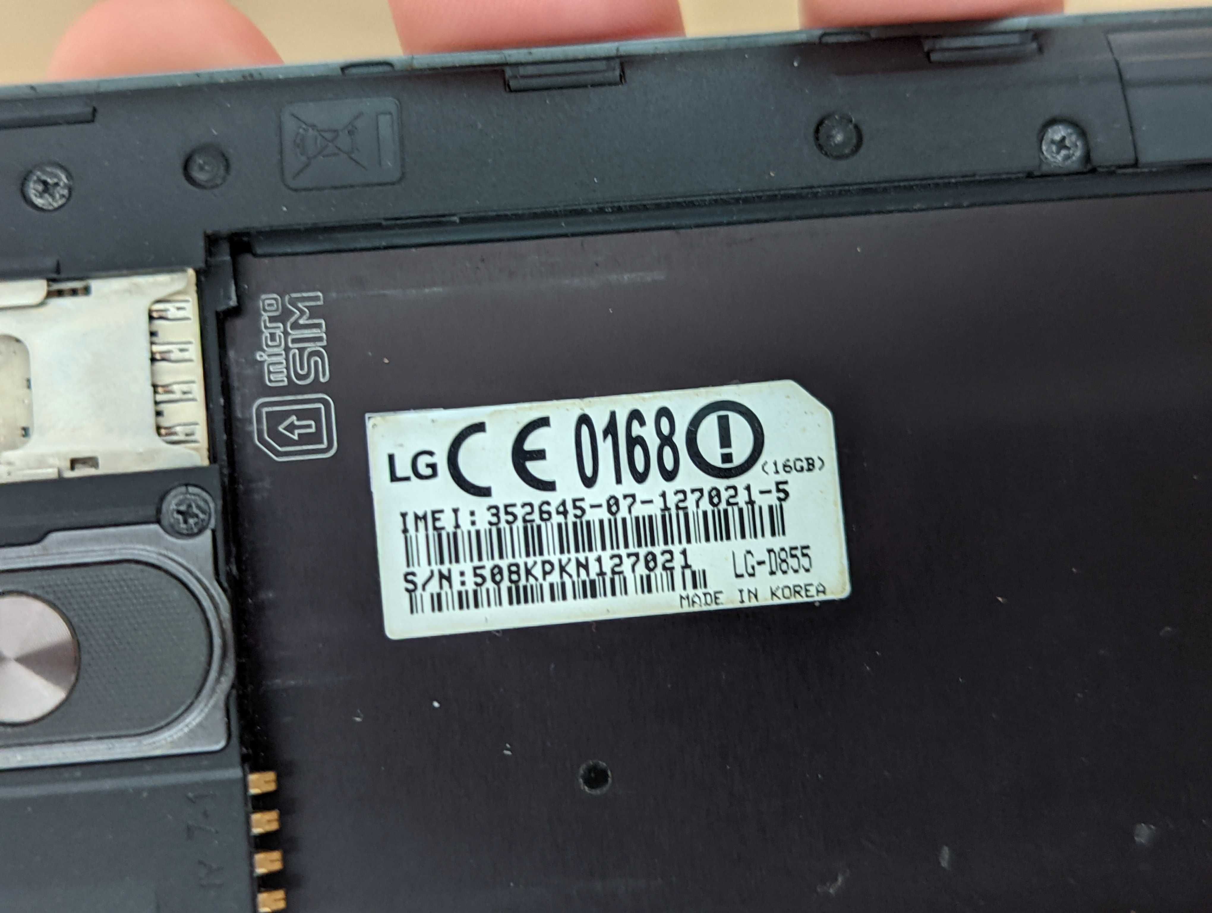 Uszkodzony Telefon LG G3 D855