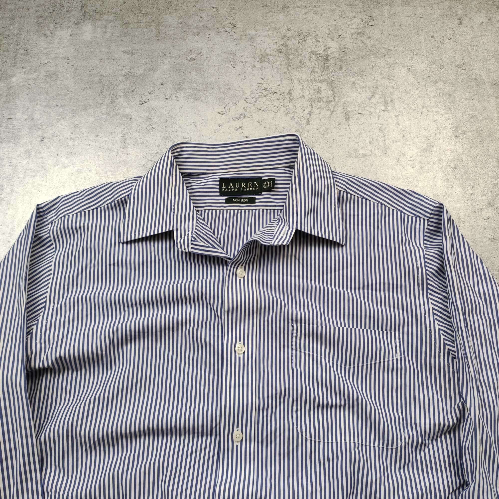 MĘSKA Koszulka PREMIUM Elegancka Paski Garnitur Polo Ralph Lauren RL