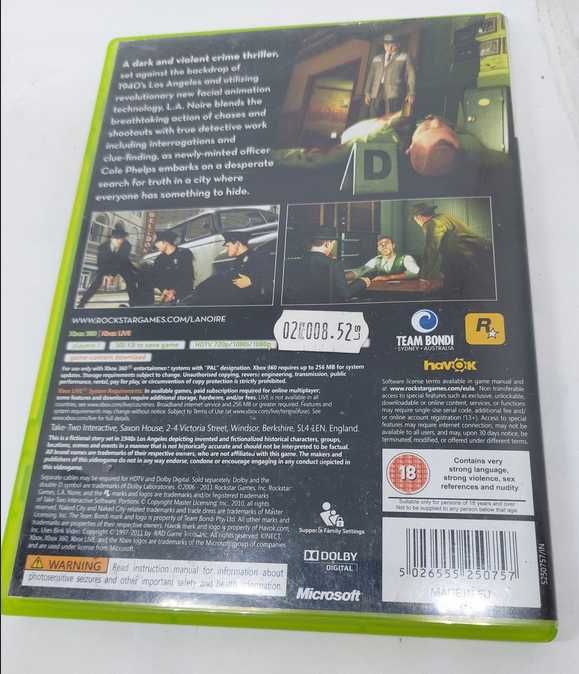 L.A. Noire Microsoft Xbox 360