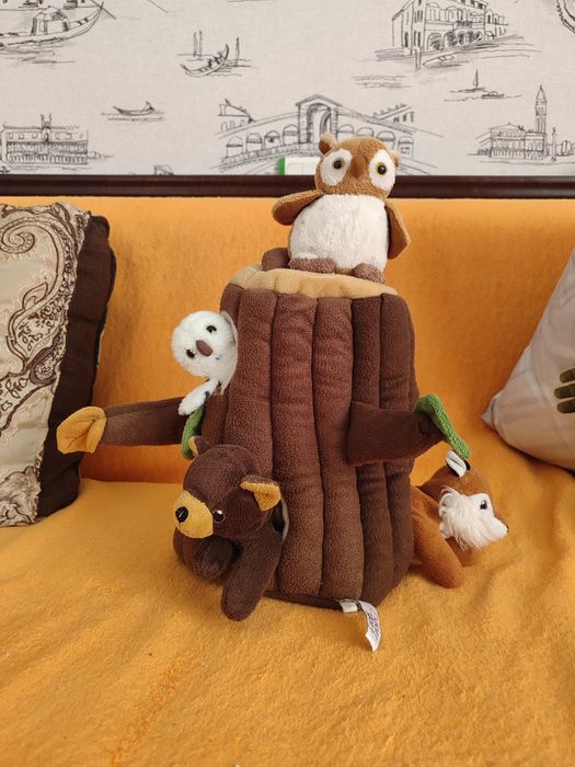 М'яка розвиваюча іграшка Дерево з тваринами. Пеньок