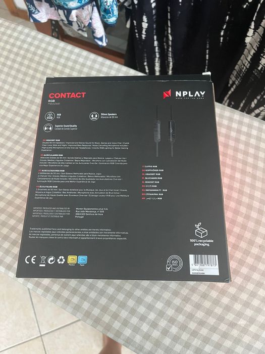 Auscultadores gaming com fio Play Contact 4.7 RGB