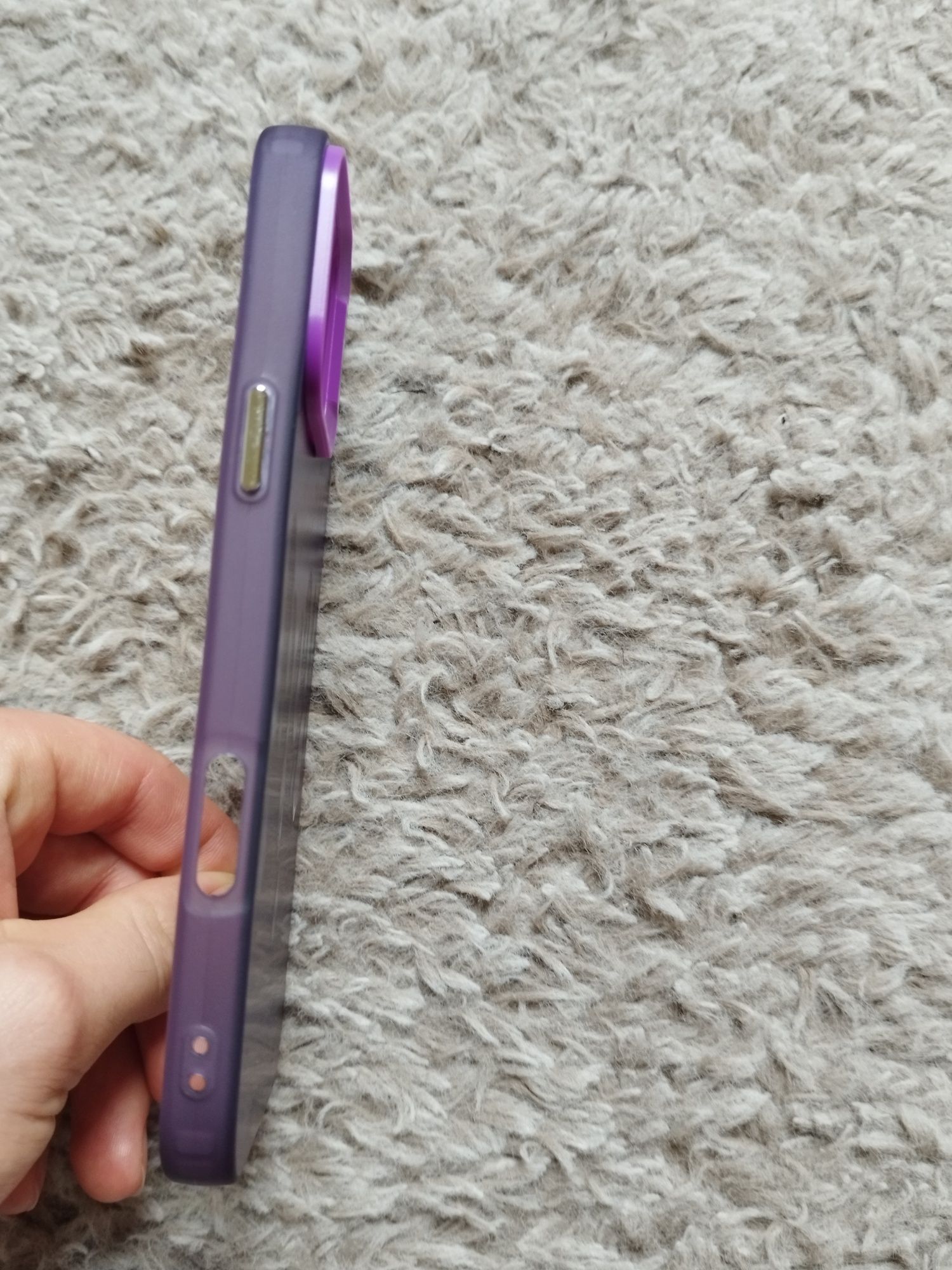 Case Etui iPhone 16 Pro Max Piękne Jagodowe Fioletowe nowe etui z ochr