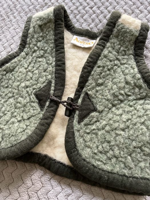 Alwero bezrękawnik kamizelka 100% wełna owcza