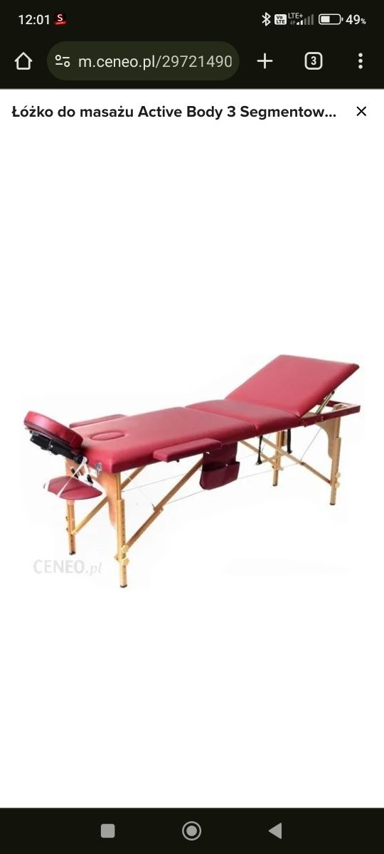 Łóżko do masażu body active