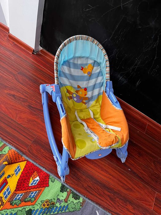 LandToys Lt97 Leżaczek Bujaczek Fotelik 3W1 Wibracje