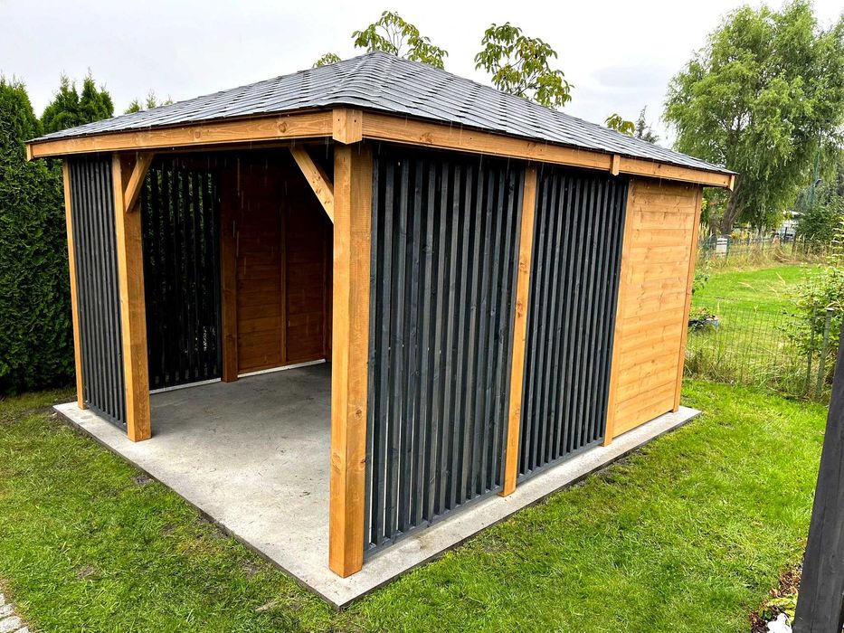 Altana ogrodowa 3m x 3m Altanka drewniana nowoczesna Domek - PRODUCENT