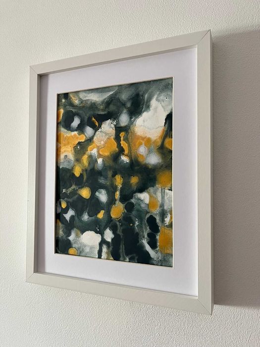 Pintura abstrata em acrílico