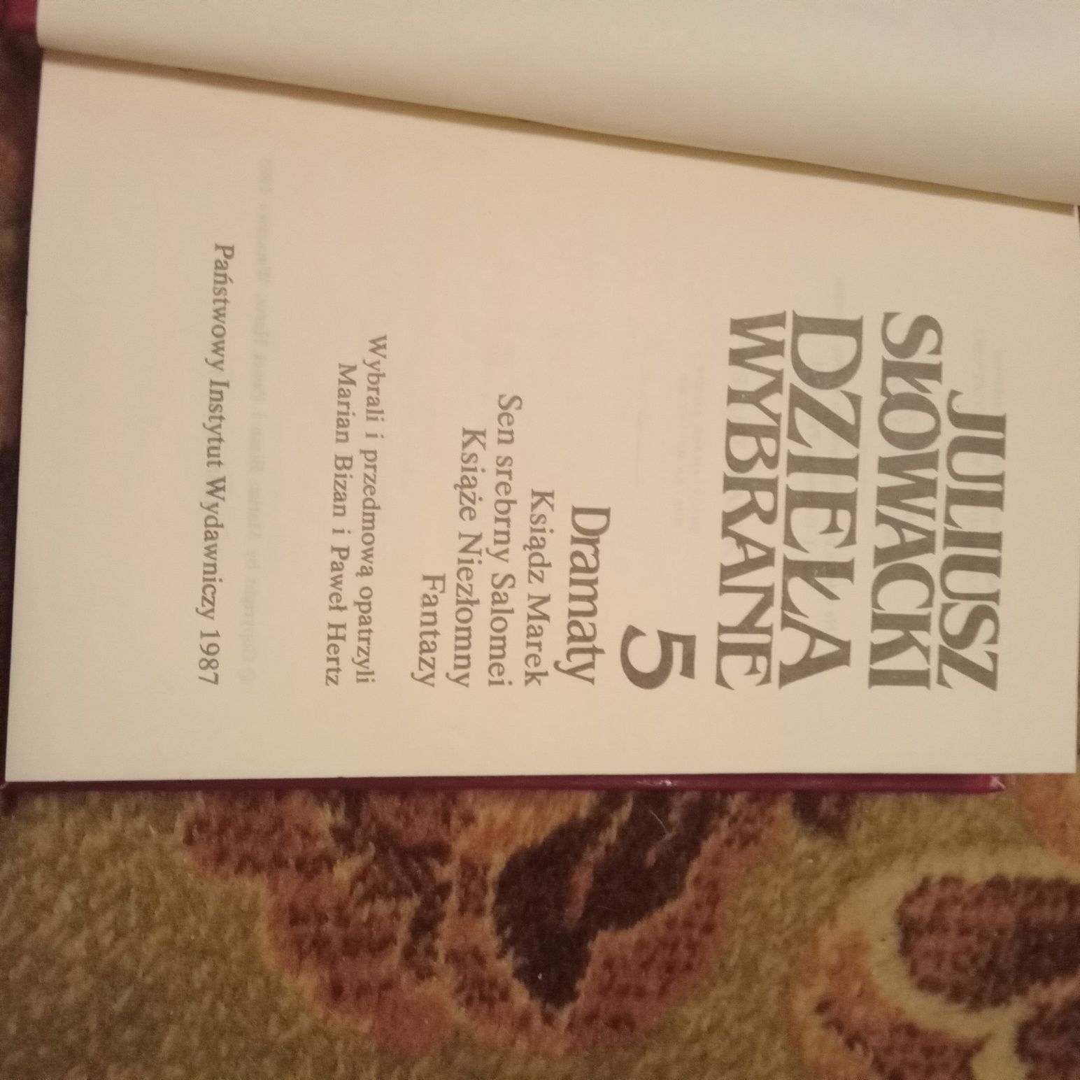 Dzieła wybrane Juliusz Słowacki