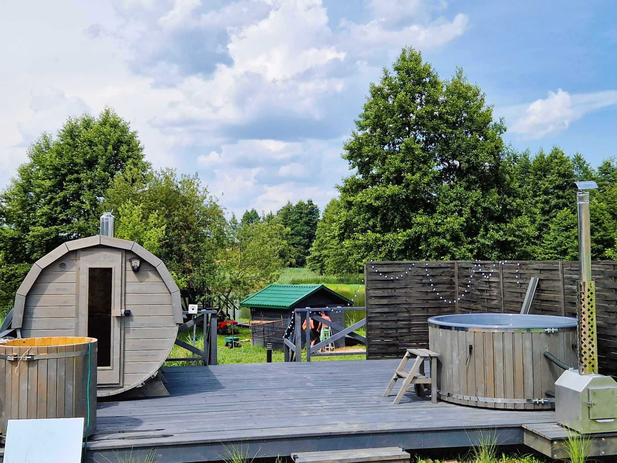 Glamping nas stawem, camping, nocleg, basen, natura