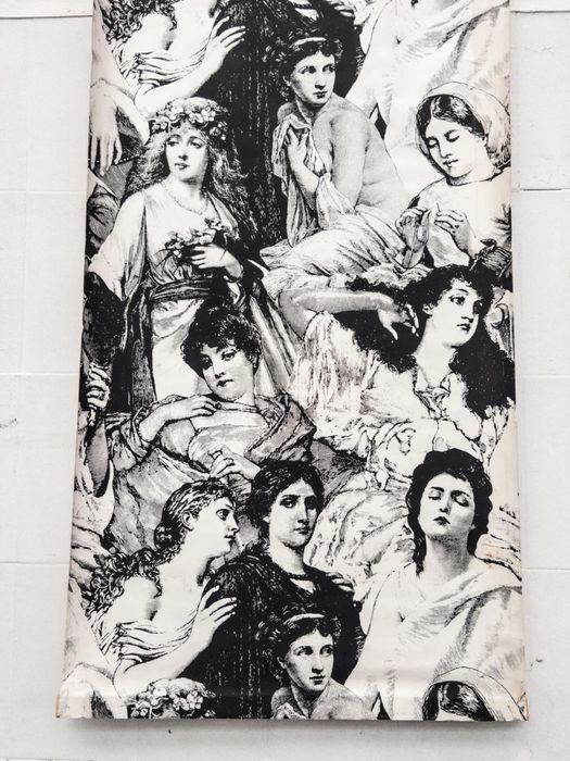 Grande impressão em papel de parede, anos 60