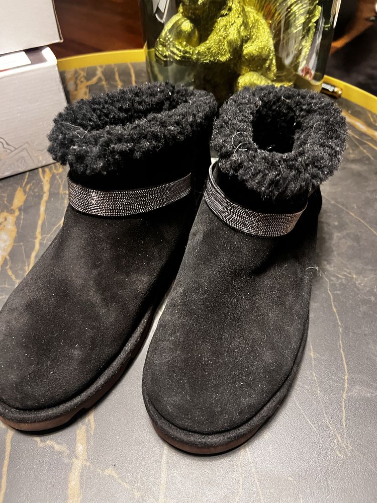 Brunello cucinelli botki sniegowce ugg kozuszek r.39