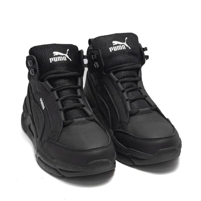 Зимові кросівки чоловічі шкіряні на хутрі Puma ST 40-45р