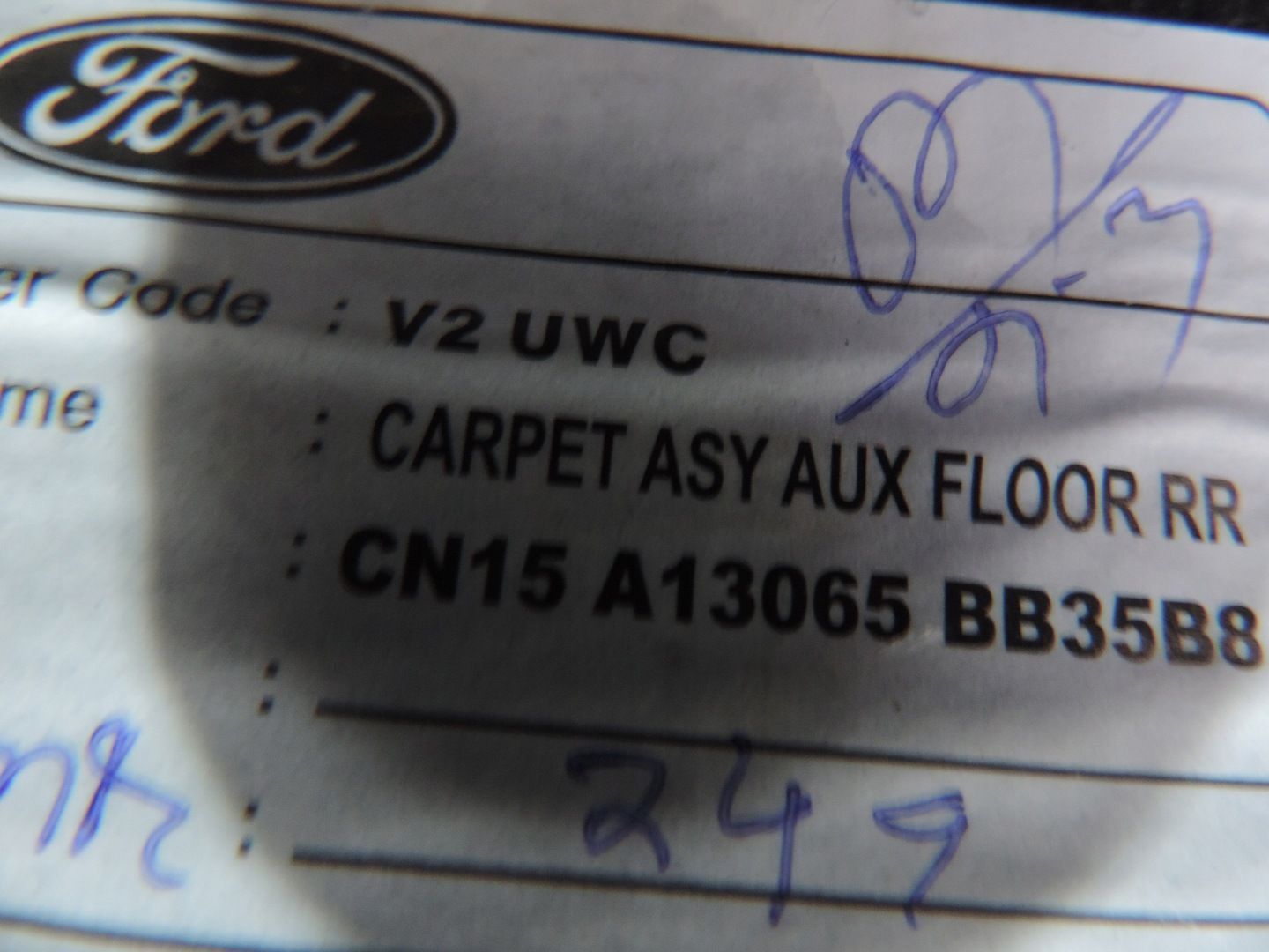 FORD ECOSPORT MK2 II WYKŁADZINA PODŁOGA BAGAŻNIKA CN15-A13065-BB