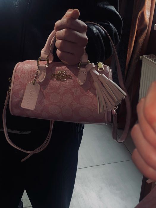 Жіноча сумка Coach crossbody pink