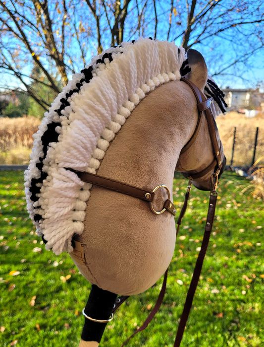 Konik Hobby Horse Fiord A4 ręcznie szyty z minky,zestaw z ogłowiem #36