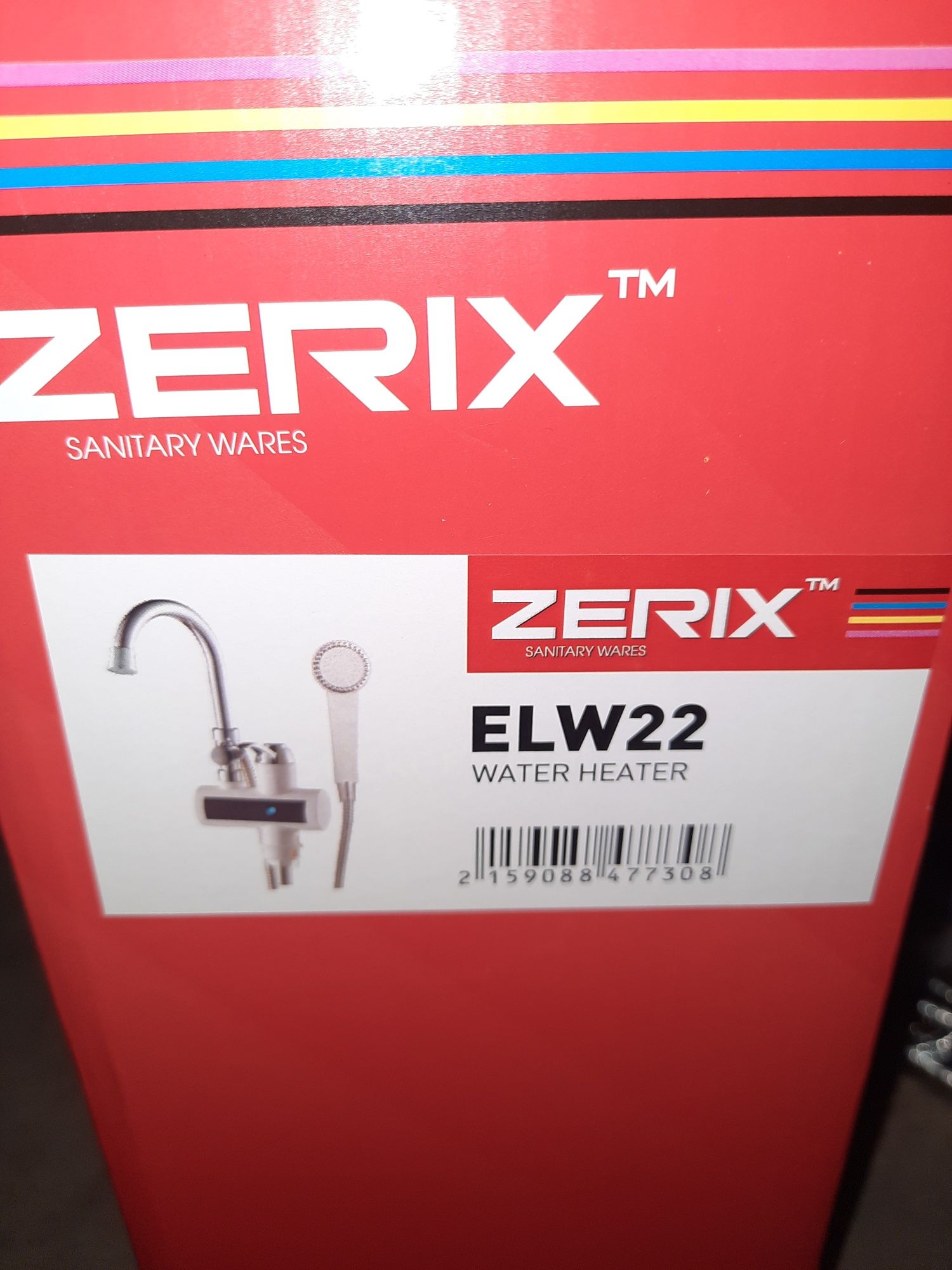 Акция!Продам проточный водонагреватель с душем ZERIX ELW22 АКЦИЯ!