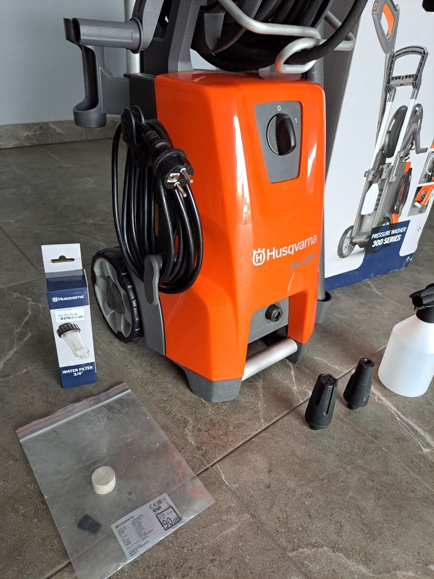 Myjka Ciśnieniowa Husqvarna PW 360 Silnik Indukcyjny, Pompa Aluminiowa