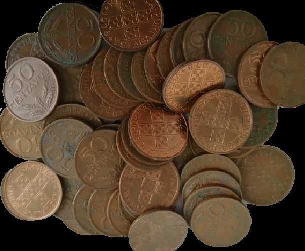 Moedas 50 centavos Bronze