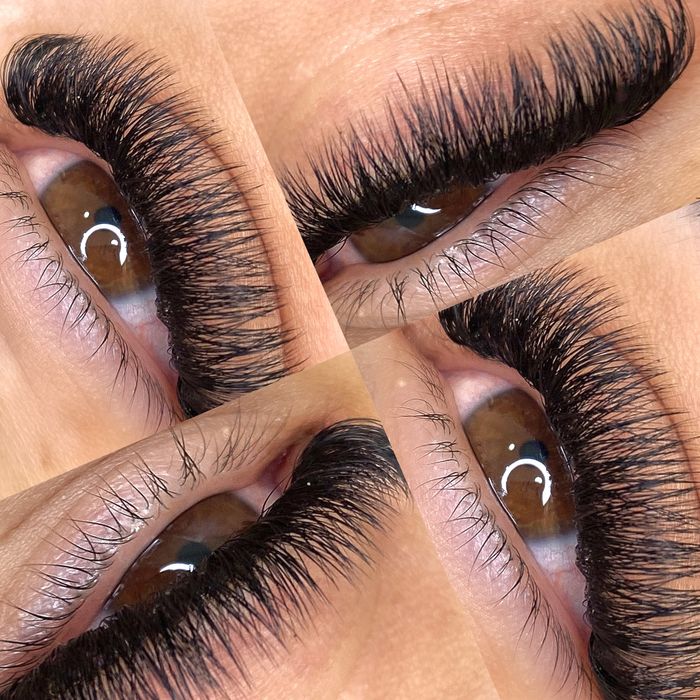 Aplicação de pestanas cílios